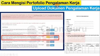 Cara Mengisi Portofolio Pengalaman Kerja PPPK dan Surat Keterangan Pengalaman Kerja PPPK 2022