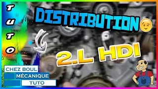 Tuto► remplacer sa  courroie de distribution  2L hdi ★  Tuto YouTube ★