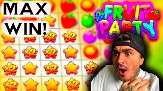 MAX WIN ON FRUIT PARTY SAVES MY BANKROLL!!!!!