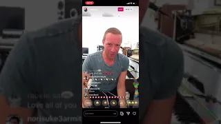 Coldplay Performs Live on Instagram Chris Martin