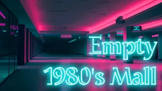 EMPTY 1980’s Mall Vaporwave / Retrowave Ambience [ Relaxing, Sleeping, Working, Studying ]