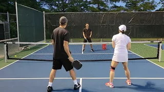 Pickleball practice drills FAST 3 person Volleys May 3rd