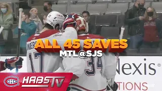 All 45 saves by Jake Allen in San Jose