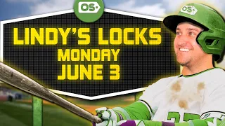 MLB Picks for EVERY Game Monday 6/3 | Best MLB Bets & Predictions | Lindy's Locks