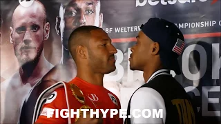 (TEMPERS ERUPT) KELL BROOK VS. ERROL SPENCE FULL OFFICIAL FINAL PRESS CONFERENCE AND FACE OFF