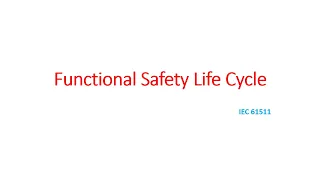 Functional Safety Life Cycle - IEC 61511