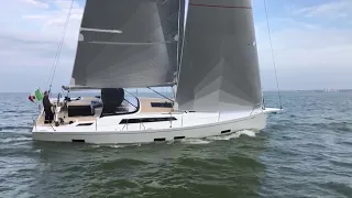 Grand Soleil 42LC sailing on IJsselmeer, lake in the Netherlands last week