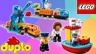 Новый Грузовой поезд Лего Дупло 10875/ LEGO DUPLO 10875/ lego train/ Лего паровоз распаковка и обзор