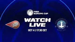 Boras Basket v Chernomorets Burgas | Full Basketball Game | FIBA Europe Cup 2023-24