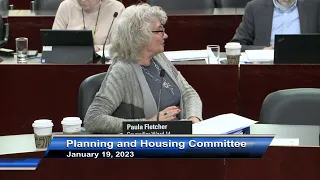 Planning and Housing Committee - January 19, 2023