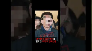 용서할 수 없는 범죄를 일으킨 연예인들