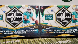 2020 Limited Football 2 Box Opening. 3 Hits per Box!