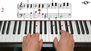 Chord Capers, Moderate version, John Thompson`s easiest piano course, Part 3