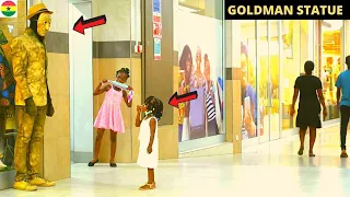 😂😂😂Goldman Cowboy Statue Prank! SCARED Everyone At The Mall! Hilarious! #4