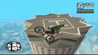 GTA SA JUMPING TO BIGGEST BUILDING WITH MOUNTAIN BIKE