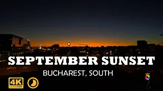 4k SUNSET TIME LAPSE | Bucharest, South | 🇷🇴