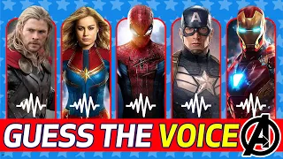 (AVENGERS) Guess The Voice Quiz | Guess The AVENGERS Character By Voice | Iron-man, Thor, Spider-man