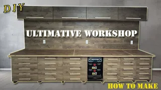 DIY Dream Workshop: Crafting the Ultimate Workbench with 30 Drawers!