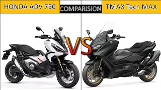 2023 Honda ADV 750 vs 2023 Yamaha Tmax Tech Max Engine, Specification & Futures Comparison