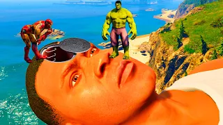 AVENGERS Enter Inside Secret Bunker Of FRANKLIN's Head In GTA 5 ! (GTA 5 mods)