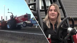 Imke is de nieuwe Nederlands kampioen Tractor Pulling