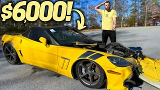 Salvaging a DESTROYED Supercharged Corvette!