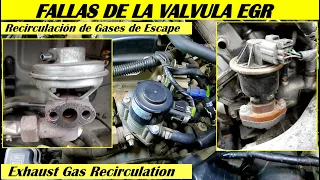 Cuales son las fallas que provoca la valvula EGR cuando esta dañada en el auto