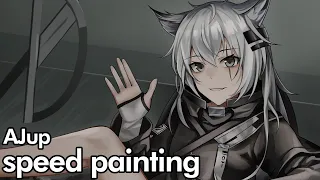 AJup 명일방주 라플란드 스피드 페인팅 Arknights Lappland [speed painting]