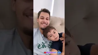 JOÃO GUSTAVO MOSTRA O AMOR QUE SENTE PELO SOBRINHO LÉO MENDONÇA | #SHORTS