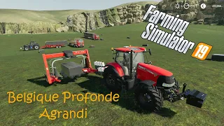 Wrapping 186 grass bales to making silage bales│Belgique Profonde Agrandi│fs 19│Timelapse #13