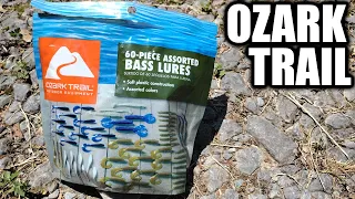 OZARK TRAIL 60 Piece Assorted Bass Lures Kit! Fishing Surprise Catch!