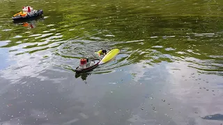 20210925屯門池 遙控滑浪板 救援 Rescue rc surfer girl