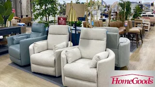 HOMEGOODS SHOP WITH ME ARMCHAIRS COFFEE TABLES CONSOLES DECOR FURNITURE SHOPPING STORE WALK THROUGH