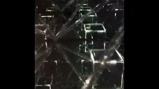 This “Tesseract” sculpture is a 4th dimension infinity mirror