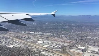 A380 landing at LAX Los Angeles airport - Lufthansa LH452