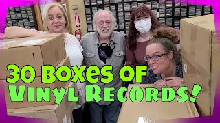 Unboxing - New Vinyl Records for our Record Store - 30 BOXES