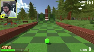 Zerkaa Makes The Strangest Noise Playing Minigolf