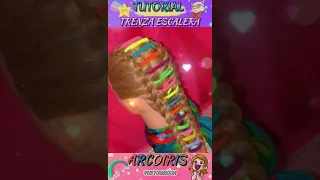 TRENZA ARCOIRIS #braids #hair #trenzas #hairstyles #aesthetic #graduacion #hairstyle #braidedhair