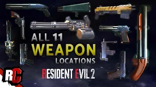 Resident Evil 2 | All 11 Weapon Locations (Leon + Claire Weapons / A & B Scenario Weapons)