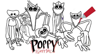 How I COLOR  ALL NEW BIG MONSTERS /Poppy Playtime Chapter 3 New Coloring Pages