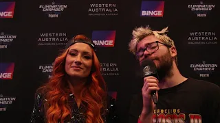 Becky Lynch - her first Elimination chamber match, sunburns and Australia