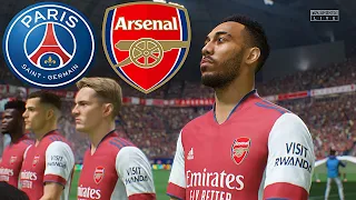 PSG vs ARSENAL | FIFA 22 PS5 Realistic Gameplay & Graphics MOD Ultimate Difficulty Career