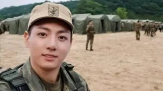 Jungkook in military camp! fans were very surprised to see him