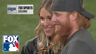 DIGITAL EXCLUSIVE: Justin Turner celebrates World Series with Dodgers teammates & families | FOX MLB