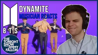 MUSICIAN REACTS TO BTS "DYNAMITE" FIRST TIME ON TONIGHT SHOW JIMMY FALLON (REACTION VIDEO)