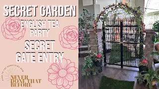 SECRET GARDEN TEA PARTY - MAKING MY SECRET GARDEN GATE & COLUMNS - DIY PROJECT