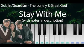 Stay With Me (Goblin OST) | Easy Piano Tutorial with Notes | Perfect Piano