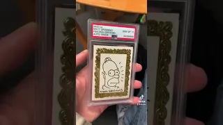 Matt Groening Simpson’s Card Worth Over $10,000!!! #shorts