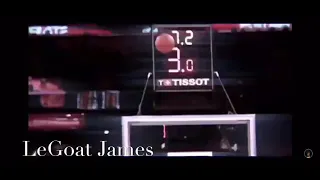 LeBrons Career clutch shots from the left wing