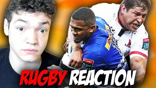 American Reacts To Brutal Rugby Big Hits & Collisions - This Is Horrifying